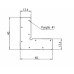 ESQUADRO ALINHAMENTO Nº29 13.4X1.2MM QUINADO 1.5MM